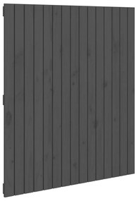 824935 vidaXL Tăblie de pat pentru perete, gri, 95,5x3x110 cm, lemn masiv pin