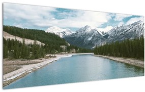 Tablou cu peisaj montan (120x50 cm)