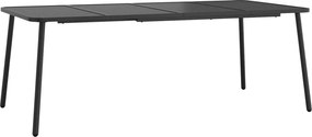 vidaXL Masă de grădină, antracit, 200x100x71 cm, oțel