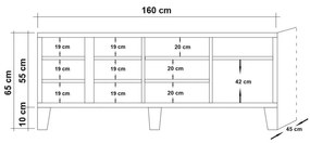 Comoda TV Marina Mila - 757