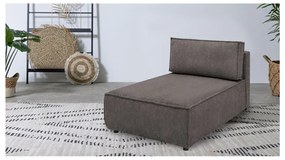 Modul pentru canapea maro deschis cu tapițerie din catifea reiată (cu colț variabil) Nihad modular – Bobochic Paris