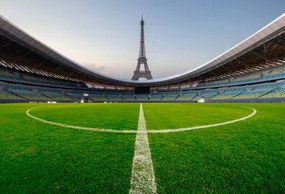 Fotografie soccer field and Eiffel tower, lupengyu