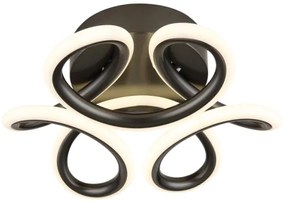 Plafonieră LED Globo 67386-24A MELISAND LED/24W/230V d. 26 cm negru