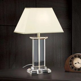 Orion LA 4-1202 - Lampă de cristal de masă VERONIQUE 1xE27/60W/230V crem/auriu