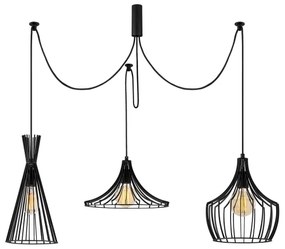 Lustră pe cablu MEZOPOTAMYA 3xE27/40W/230V
