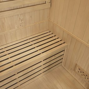Tradičná saunová kabína / fínska sauna Tampere 150 x 110 cm 4,5 kW