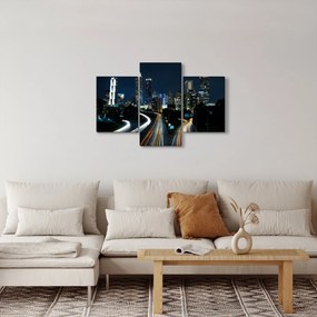 Tabloul metropolei nocturne (90x60 cm)