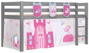 PINO PAT SEMI-INALT cu perdea și 3 buzunare Princess.