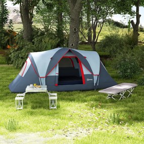 Outsunny Set masă și scaun de camping pliabil formă valiză picnic, aluminiu, dim. 85,5L x 67,5l x 67H cm | Aosom Romania