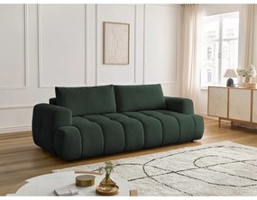 Canapea verde extensibilă/cu spațiu de depozitare 251 cm Fuji – Bobochic Paris