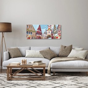 Tablou - Stradă de iarnă (120x50 cm)
