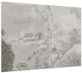 Tablou - Peisaj chinezesc (70x50 cm)