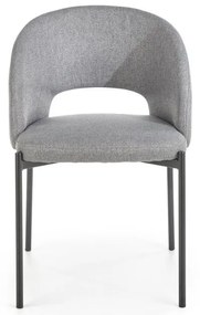 Scaun de bucaterie Alanna, gri/negru