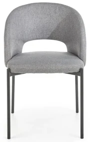 Scaun de bucaterie Alanna, gri/negru