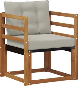 vidaXL Set de canapele de exterior Lemn solid de Acacia și Textilene