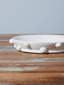 Farfurioara alba din ceramica, D18cm Dante
