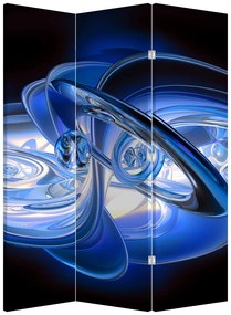 Paravan - Abstract albastru (126x170 cm)