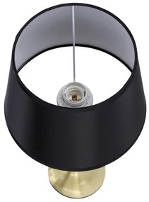 Lampă de masă PRIMA GOLD 1xE27/60W/230V negru/auriu