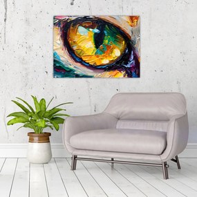 Tablou - Ochi de pisică Pictură (70x50 cm)