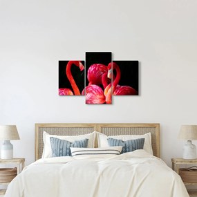 Tablou cu flamengo roșii (90x60 cm)