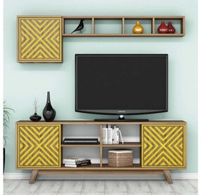 Mobilier living Ivonne (Galben + Nuc). 1089205
