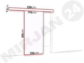 Zondo Uși culisante Meralia 100 (Alb). 1053929