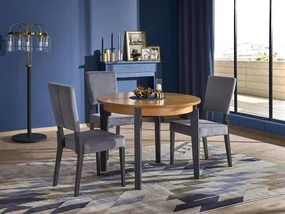 Masă de sufragerie extensibilă 100-200 cm Saras (stejar auriu +grafit) (pentru 6 8 persoane). 1048724