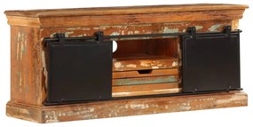 vidaXL Comodă TV, 110 x 30 x 45 cm, lemn masiv reciclat