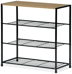 Suport pantofi GD-414 OAK Leik, 4 nivele, 63 x 30 x 63,5 cm, 4 etaje