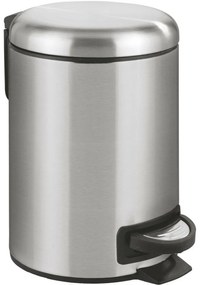 Wenko Coș de gunoi cu pedală Leman 3 l, inox, 3 l