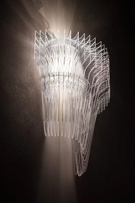 Aplica de perete design Art Deco realizata manual Aria Transparent