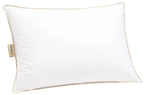 Perna Piuma 50x70 cm, material husa 100% bumbac, umplutura 30% puf, 70% pene gasca, alb
