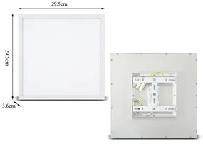 Plafonieră LED dimabilă Brilagi SLIMFRAME LED/25W/230V 30x30 cm alb + telecomandă