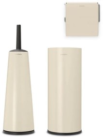 Set de accesorii pentru toaleta Brabantia ReNew 1006267, 3 piese, Rezistent la coroziune, Bej
