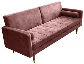 Canapea extensibila Couture 195cm, roz