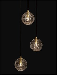 Lustra moderna cu 3 Pendule design decorativ COEN auriu