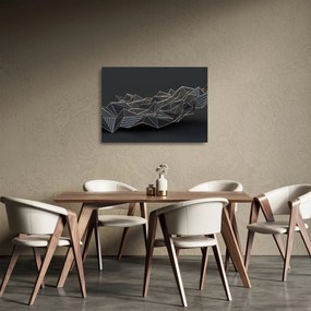 Tablou pe sticlă abstracției (70x50 cm)
