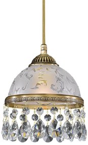 Lustra design clasic realizata manual din alama si Cristal Scholer 6200