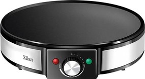 Aparat pentru preparat clatite Zilan ZLN2922 Negru Inox, 1200W, Diametru plita 30cm, Temperatura ajustabila,