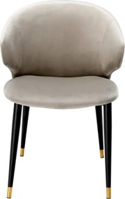 Scaun design LUX Volante catifea bej 112777 HZ