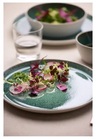 Bol alb/verde din gresie 850 ml Gastro White/Green – Bitz