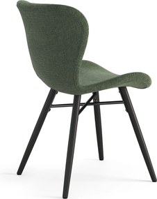 MAZZONI EXPORT ALTEA Verde (țesătură Rio 140) / picioare negre – SCAUN MODERN PENTRU LIVING / SUFRAGERIE / BUCĂTĂRIE / BIROU