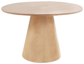 Masă de dining rotundă cu blat cu aspect de lemn de frasin ø 120 cm Bolton – House Nordic
