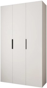 Dulap de haine 140 cm Carmela 40-4 (alb + Negru). 1126649