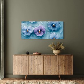 Tablou - Violete în apă (120x50 cm)