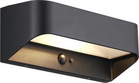 Aplica LED de exterior solara cu senzor IP54 Marcellio negru