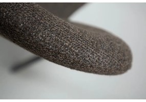 Scaun de dining maro tapițat Heap – DAN-FORM Denmark