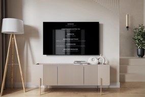 Dulap TV Malmi 150 cm - cașmir / picioare aurii