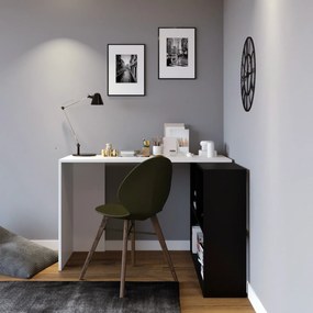 Masă PC Cavalier (Alb + Negru). 1072418