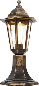 Lampă de exterior aur antic 42 cm IP44 - New Haven